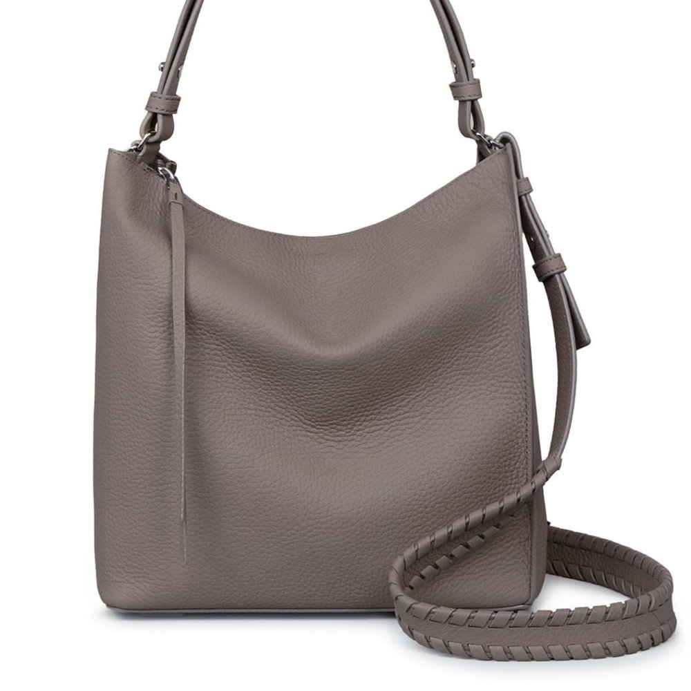 AllSaints Kita Bag Grey Leather - Picture 3 of 13